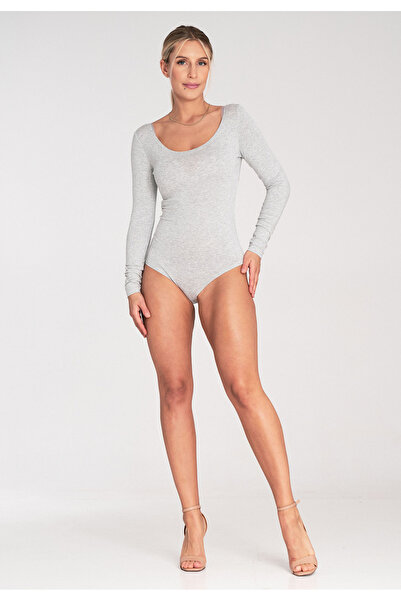 Figl Women's bodysuit - gray bodysuit for women - M1038 size XL