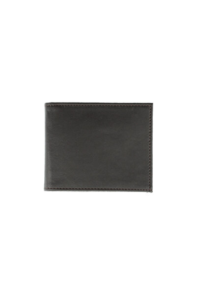 Kiğılı Plain Men's Card Holder Wallet with Coin Compartment