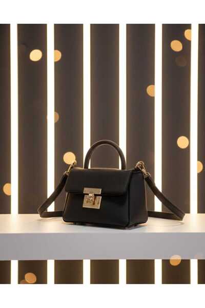 VARLIK AYAKKABI ÇANTA ΝΕΑ ΣΕΖΟΝ ΜΙΝΙ ΤΣΑΝΤΑ ΜΕ ΜΑΥΡΟ ΛΟΥΡΙ ΩΜΟΥ