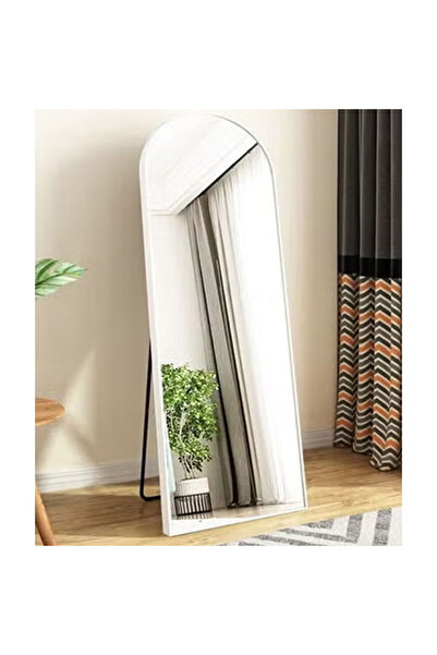 NKX مرآة خلع الملابس قائمة كاملة الطول باللون الأبيض 80 × 180