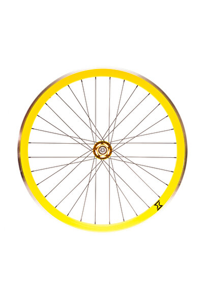 NOVATEC Aluminum Front Wheel Yellow 1250g