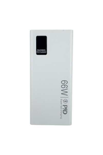 OEM Power Bank 66W 20000mAh Fast Charging PD + QC 3.0 3 USB Ports LED Display White