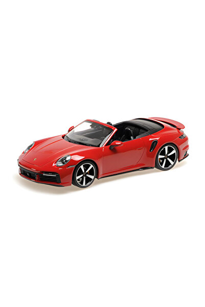 Minichamps Porsche 911 (992) Turbo S Cabriolet, Roșu, 2020 1:18