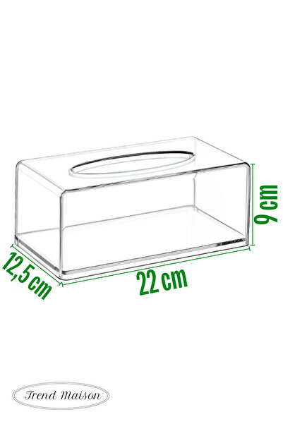 Trend Maison Transparent Napkin Organizer Unbreakable Box Napkin Holder 22 X 12.5