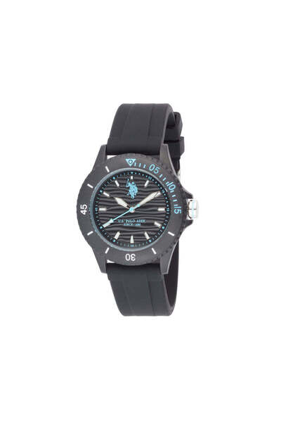 U.S. Polo Assn. Men's Watch with Logo and Silicone Strap