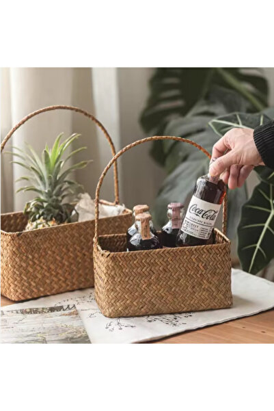 SPR Rattan Basket Set (Handmade, Natural Rattan, 2 Sizes)