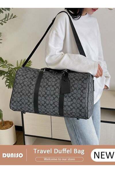 DOMEET Travel Duffel Bag,Sports Gym Bag,Weekend Duffle Bag Large Capacity Lightweight Waterproof Oxford Fab