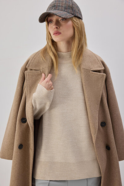 Touché Privé VERTICAL COLLAR BASIC KNITWEAR SWEATER