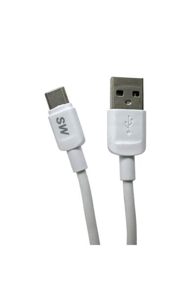 Soleil World USB to USB Type-C Data Cable 2.4A Fast Charging 1m, White
