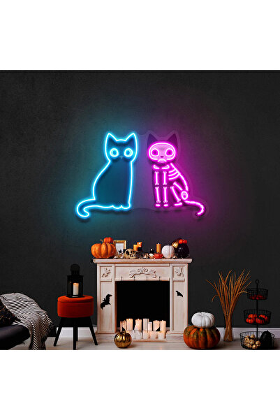HONEY CONCEPT Siyah Kedi Röntgen Veterinerlere Özel Neon Led