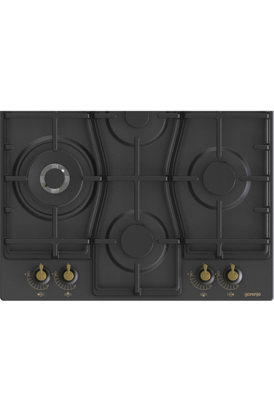 Gorenje Built-in gas hob, GW6D42CLB, 60cm, 4 hobs, 8150W, mechanical control, black