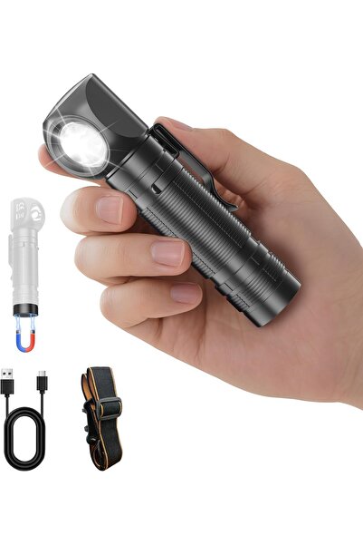 Toneof مصباح يدوي مغناطيسي قابل لإعادة الشحن بقوة 4000 مللي أمبير في الساعة