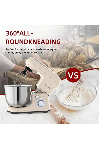 CHEFTRONIC Electric Blender Multifunctional Mixer Vertical Food Processor 5L 6 Adjustable Speeds Blender Whisk