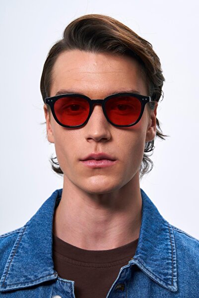 Bilge Karga Nova Black Red Men's Circusian Balance Glasses