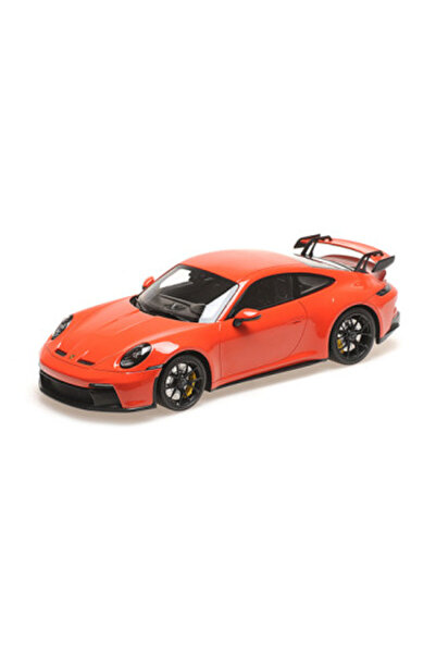 Minichamps Macheta auto, PORSCHE 911 (992) GT3 – 2021 – ROȚI PORTOCALIU/ NEGR...