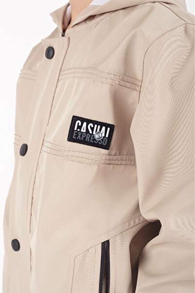 s.t. sebat tekstil Boy's Hooded Raincoat with Pockets