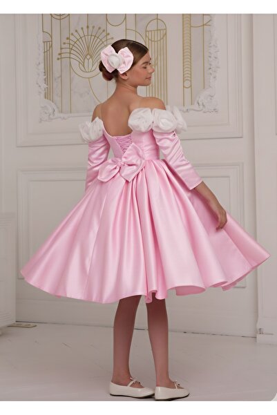 Kids ΒΡΑΔΙΝΟ ΦΟΡΕΜΑ ΜΕ ΛΕΠΤΟΜΕΡΕΣ ΛΕΠΤΟΜΕΡΕΙΕΣ ΡΟΖ ΓΙΑ ΚΟΡΙΤΣΙΑ ΓΙΑ ΕΙΔΙΚΗ ΗΜΕΡΑ ΑΠΟΤΥΧΙΑΣ ΕΚΠΑΙΔΕΥΣΗΣ ΚΑΙ ΓΑΜΟΥ