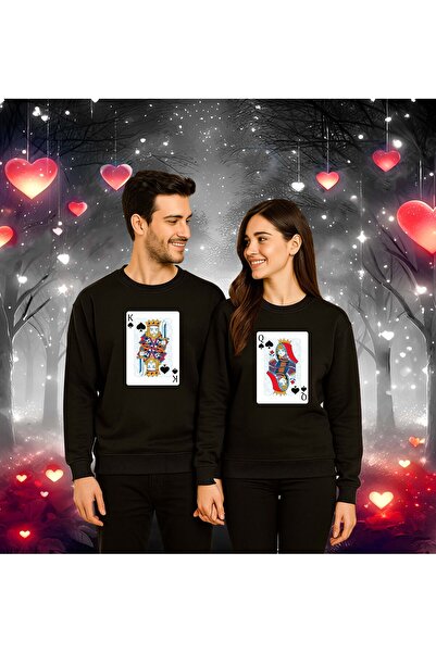 SEDİRLİ Unisex Φούτερ για ενήλικες για την Ημέρα του Αγίου Βαλεντίνου με τύπω...