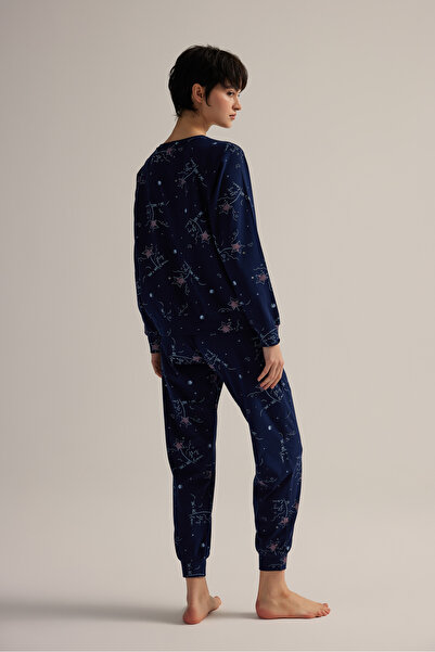 Hays Kadın Pamuklu Uzun Reglan Kollu Pijama Takımı