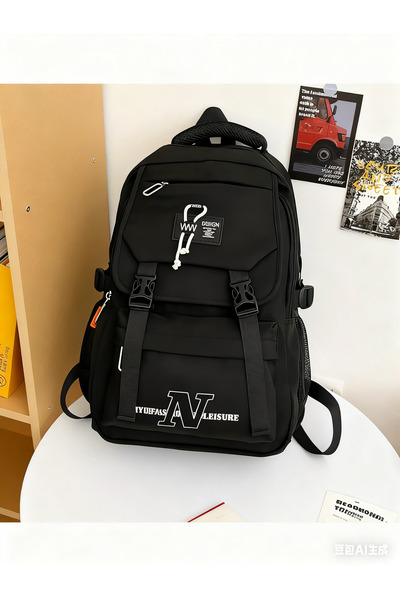 Generic College Student Outdoor Travel Leisure Trend Dual-Shoulder Backpack