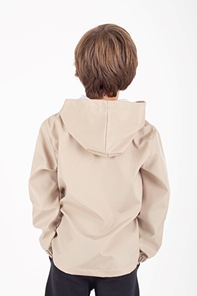 s.t. sebat tekstil Boy's Hooded Raincoat with Pockets