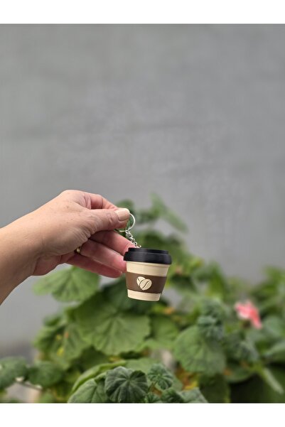 Modello Craft Mini Coffee Cup Clicker Anahtarlık – 3D Baskı Kahve Temalı Figür (Adet)