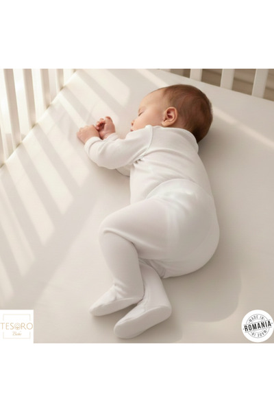 OEM Extra-fine cotton pants with integrated booties