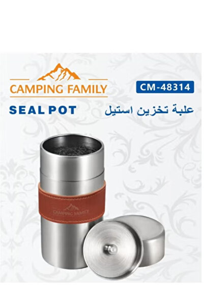 CAMPING FAMILY stainless Steel Seal Pot – Large Size Storage Container with Lid