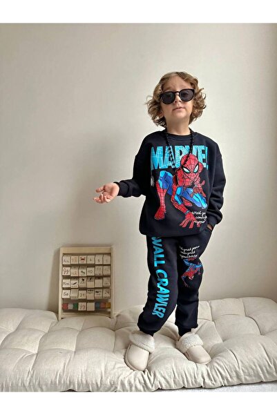 YİGİT BUTİK Character Patterned Boy's Bottom and Top Set