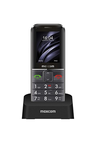 MAXCOM MM735 mobile phone Single SIM (with GPS tracker) + SOS bracelet IP67, Black