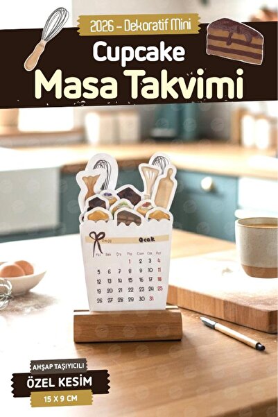 t tuğset etiket 2026 Ahşap Ayaklı Özel Tasarım Takvim, 2026 Takvim Özel Masaüstü Takvim Yılbaşı Hediyesi-T1528-