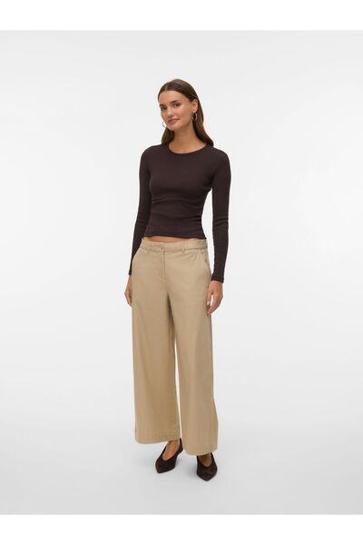 Vero Moda Hose mit weitem Beinschnitt AWVANA Mittlere Taille Hose