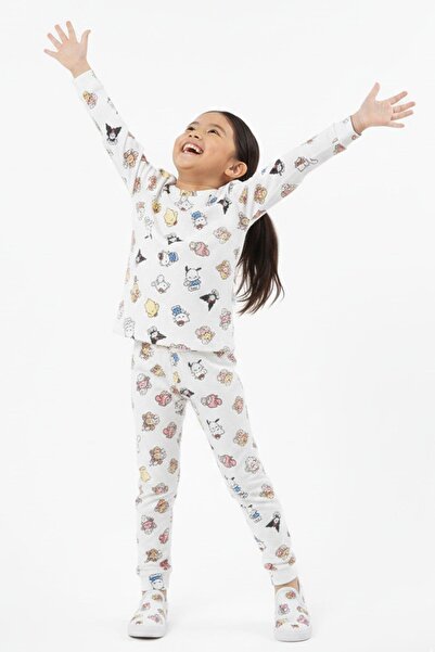 NEWKİDS Girl's Cute Character Transitional Comfortable Pajama Set
