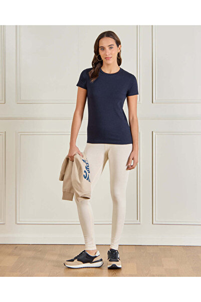 REDTAG Women Navy Basic T-Shirt