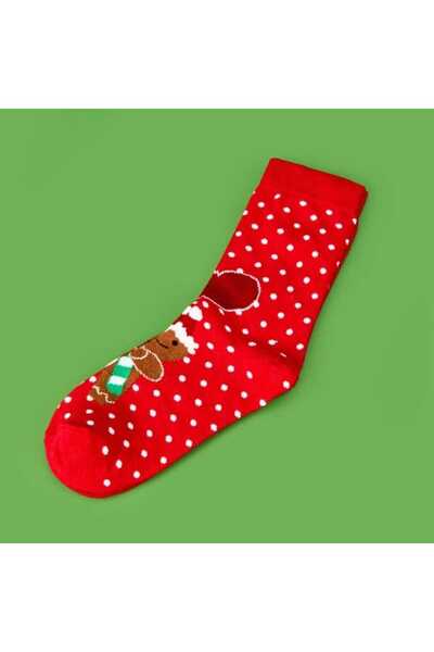 Evidea Мъжки чорапи с меки джинджифилови чорапи - червени