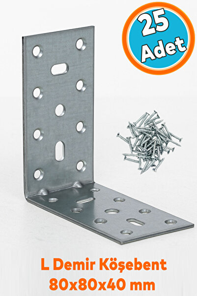 NZB Mobilya Eşya Dolap Duvara Sabitleme Köşebent Bağlantı Aparatı 40x80x80 Mm...