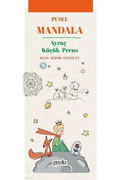 Timaş Yayınları Puslu Mandala Ayraç - Küçük Prens;Boya-Kopar-Hediye Et