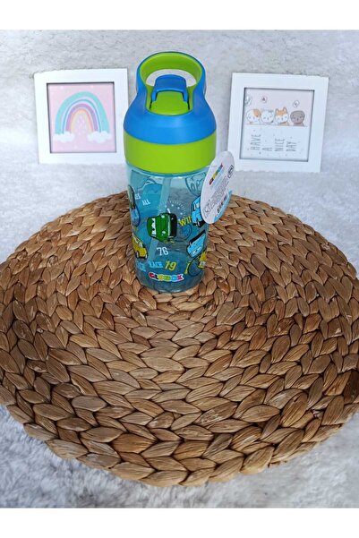 Globox 500 ml Pp Bottle with Blue Car Pattern
