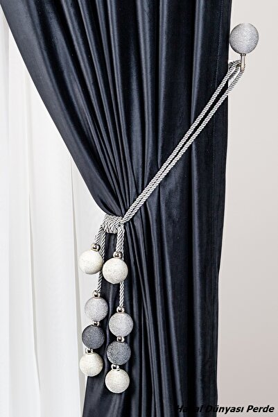 Hayal Dünyası Özel Yapım 8 Toplu Perde Toplayıcı İp Sargı Renso Braçol Takım