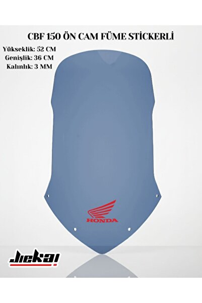 JİEKAİ CBF 150 52X36CM ÖN CAM FÜME STİCKERLİ
