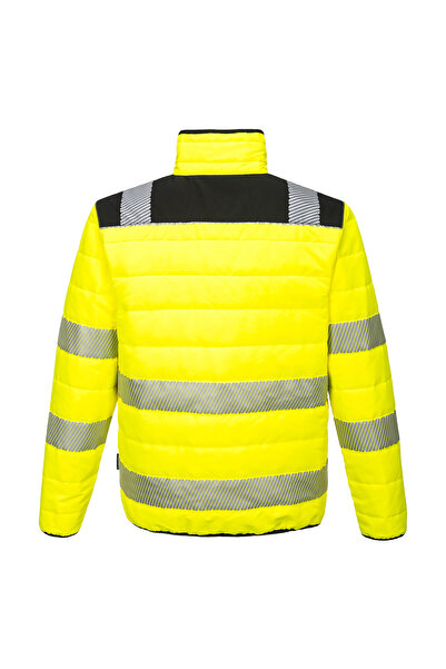PORTWEST Hi Vis PW3 Baffle Jacket Yellow/Black
