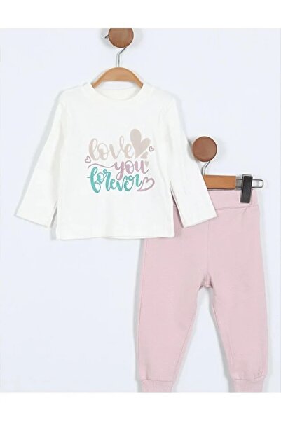 partner kids Afyateks Floral Patterned 3-Piece Raincoat Baby Girl Set