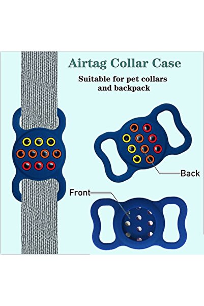 OEM AirTag case for dog/cat collar, waterproof, soft silicone, full protection