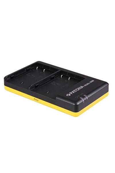 Patona Încărcător rapid dublu Slim micro-USB DMW-BLF19 pentru Panasonic Lumix-1942