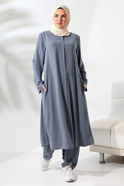 ihvan online Γυναικείο Μεταξωτό Σετ Τεσεττούρας Μεδίνας για Χακ-ούμρε - Γκρι