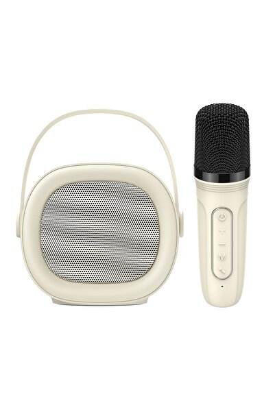 Havit Boxă portabilă cu microfon wireless, Bluetooth 5.3, TF, AUX, USB-C, 1200mAh, albă