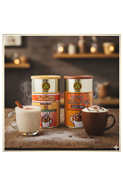 Kahve Dünyası Salep 400g Teneke Kutu x Sıcak Çikolata 400g Teneke Kutu