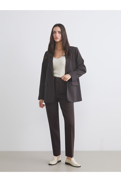 LC Waikiki Γυναικείο παντελόνι Vision Brown Carrot Cut