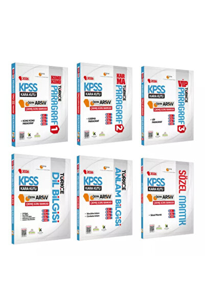 Karakutu Yayınları 2026 KPSS Türkçe Kara Kutu 6lı ALTIN SET ÖSYM Çıkmış Soru ...