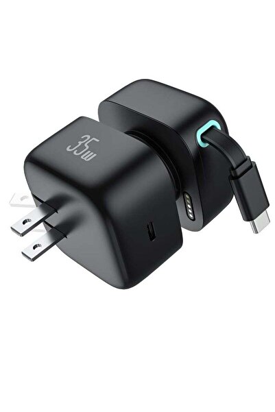 Arabest Retractable Wall Charger, 35 W PD Fast Charger Block, Portable Charger Adapter for iPhone 16 & More